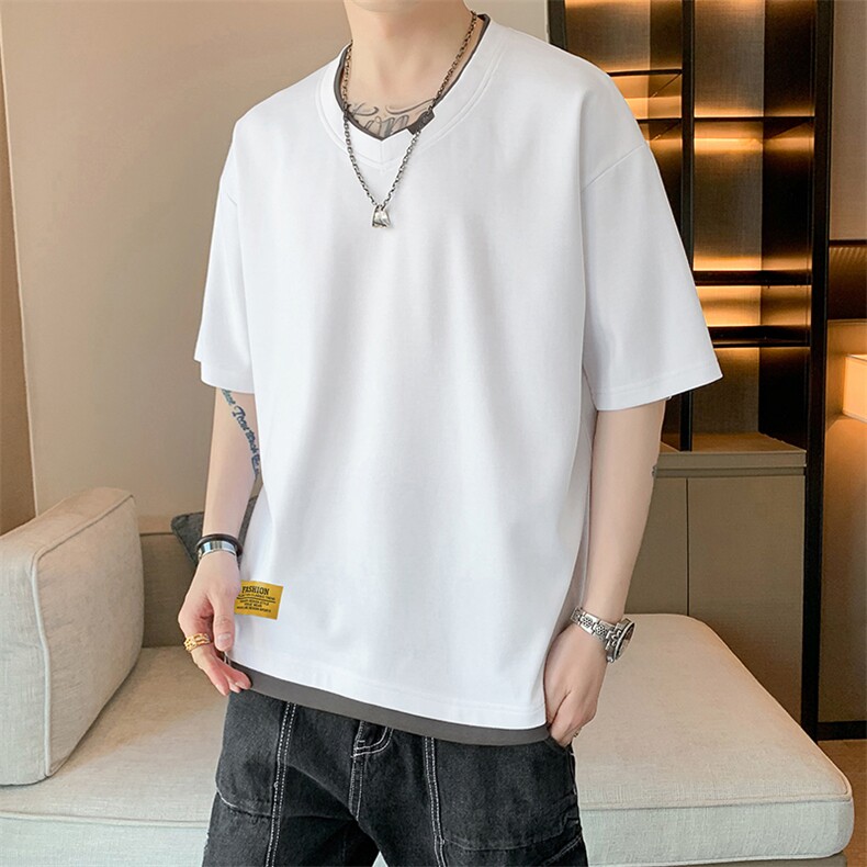 夏季短袖店主风休闲宽松潮牌百搭短袖T恤男TC3138RK01-P30控50,男装T恤,星座717