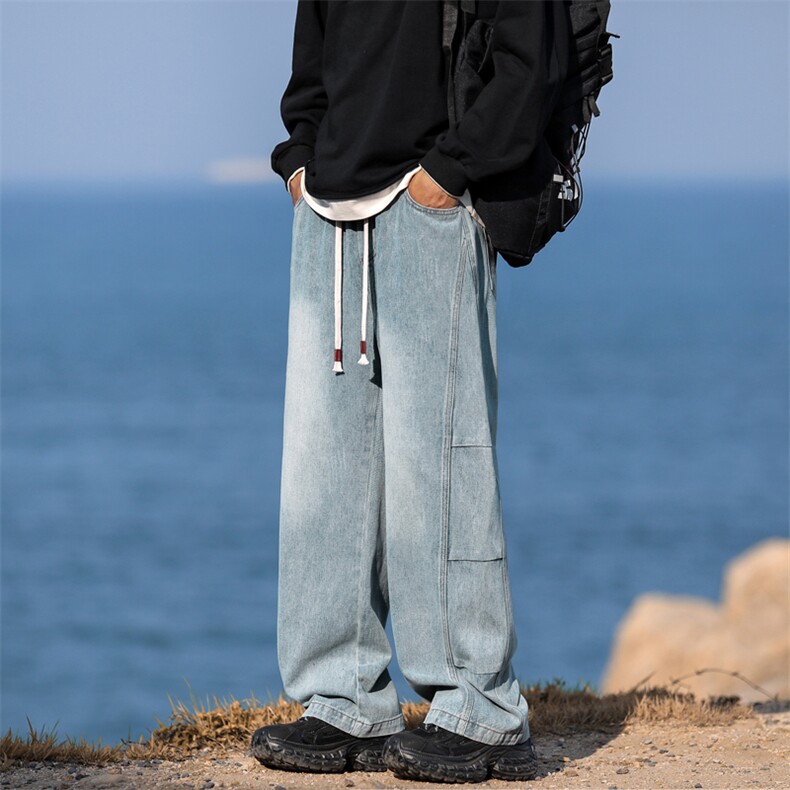 直筒垂顺个性设计牛仔裤百搭纯棉舒适裤S-3XLK750-特批-4588,男装牛仔裤,星座718-1