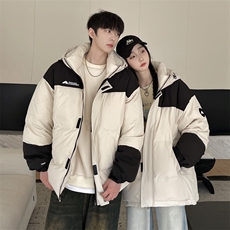 羽绒服男冬季新款港风宽松白鸭绒情侣外套YR920-P160(控价208元，男装羽绒服，星座214-3