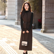 现货2026年秋季气质小香风新款三件套装，女装套装/套裙，依如秀(原杭风阁)