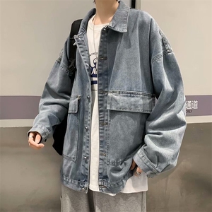 牛仔衣夹克外套男春秋新款潮牌ins宽松休闲韩版帅气衣服JK20-P55图片