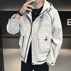 秋季夹克男高品质连帽外套型男商务休闲青年外套男N8817-P95图片