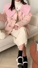 设计小香羽绒服外套短款一手长加厚202上新，女装羽绒服，泰靡(1F)