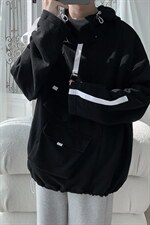 WY3097/P55秋装新款多口袋工装宽松卫衣男连帽套头上衣外套控68，男装卫衣，电商A141