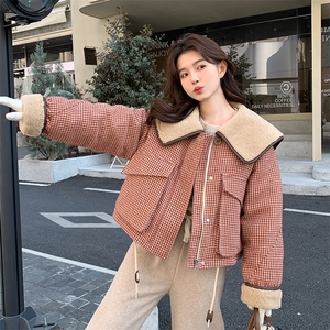 主推现货 2025冬季格子90%绒羽绒服C022-9078-P245-K338图片