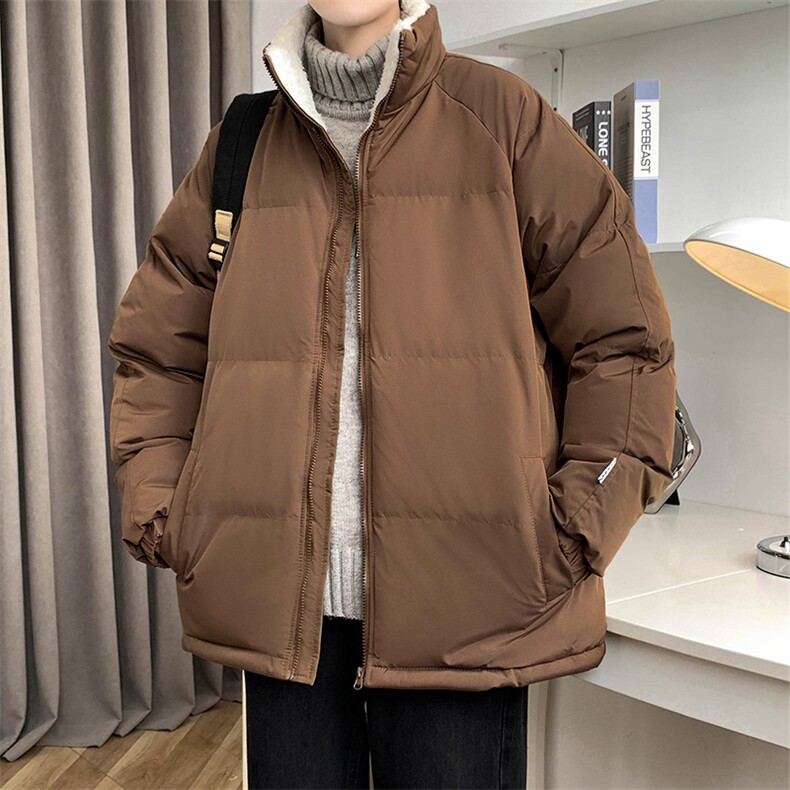 冬上新青少年加棉加厚棉服潮港风休闲立领棉衣外套男女 8801-P65图片