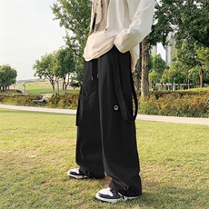 美式复古直筒纯棉工装裤男ins潮牌机能欧美街头hiphop裤子潮，男装工装外套，星座1013
