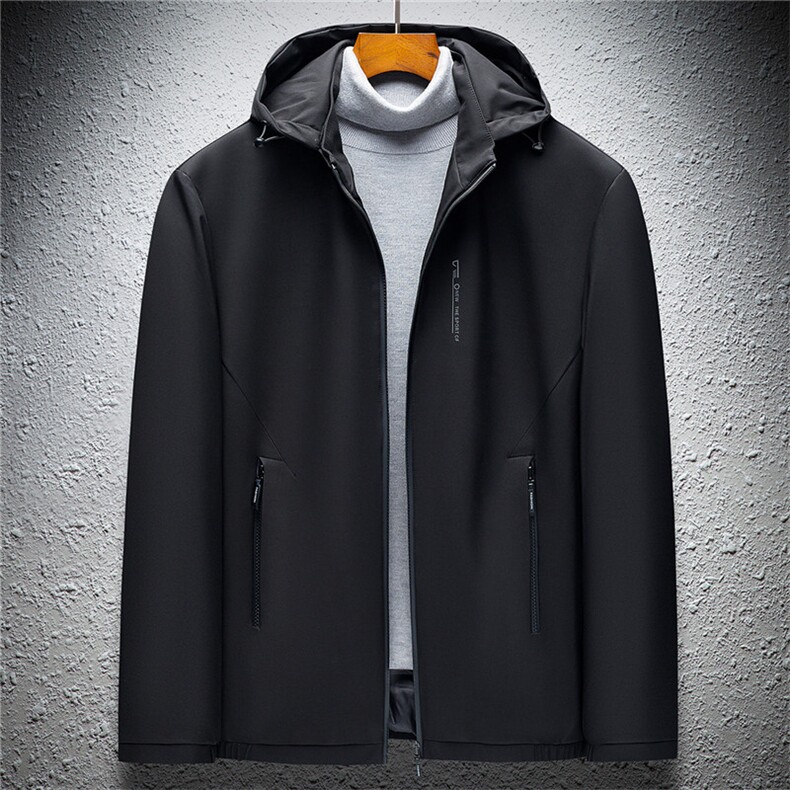 可脱卸帽羽绒冬季保暖商务休闲外套中年爸爸装羽绒服ZK2110-P250图片