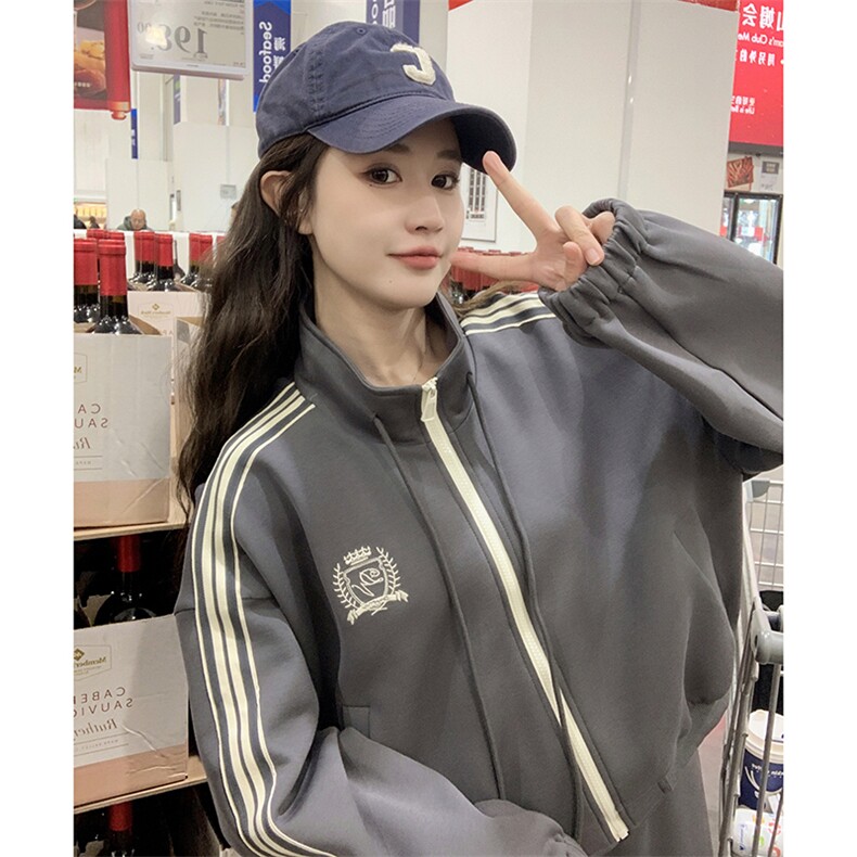 2024年春季新款宽松休闲百搭卫衣套裙两件套套装,女装套装/套裙,辉之琳