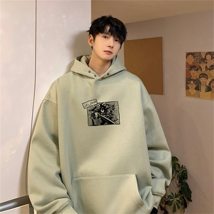 供抖音丶重磅高品棉350克排扣连帽武圣卫衣LW6039-特p58控78图片