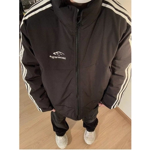 美式复古运动立领棉袄男女款冬季棉服防寒服潮牌情侣外套棉衣图片