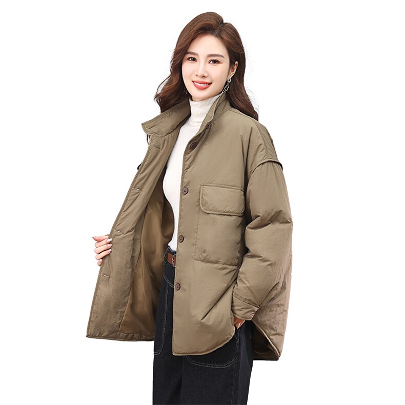 2023秋冬新款单排扣保暖棉衣,女装棉衣/棉服,小林双子