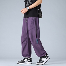 春夏美冲锋裤男户外机能风登山运动裤高街设计感休闲裤AK0251-P53，男装休闲裤，星座308B-2