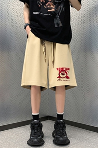 已注册菠萝格直播得物抖音高品质宽松男中裤五分短裤K062P35控48图片