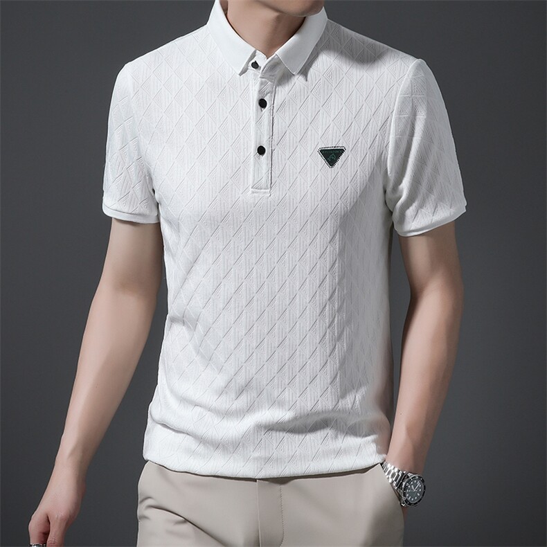 短袖POLO男装商务翻领夏季中青年时尚休闲百搭打底衫ZL617-P55，男装Polo衫，星座1105-3