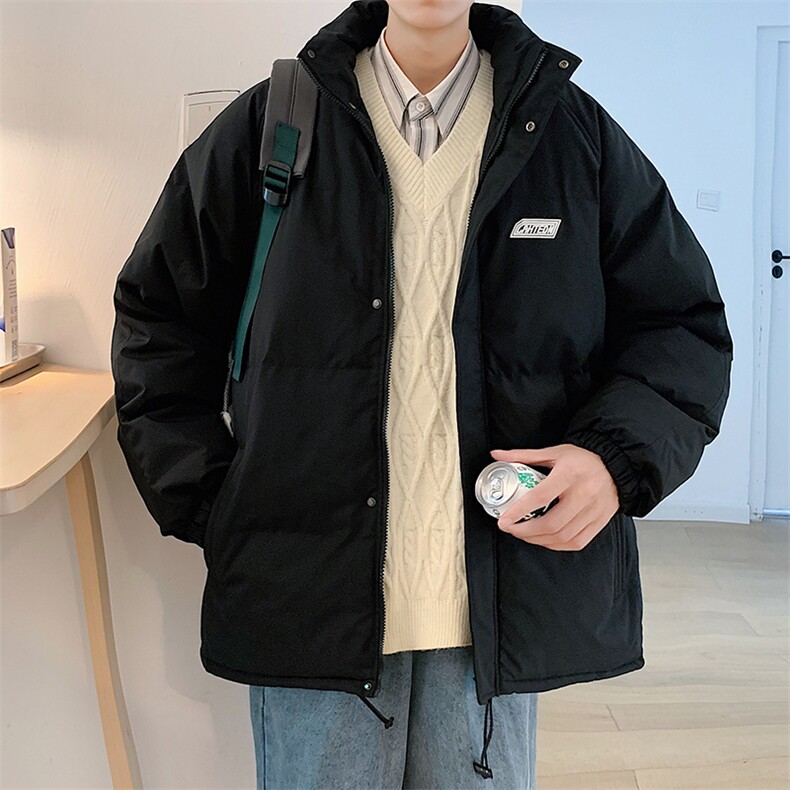 新款百搭港风设计感棉衣M065-P90控148,男装棉衣,星座717