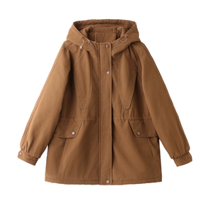 现货！现货！2025冬季新款加绒加厚连帽棉衣棉服女图片