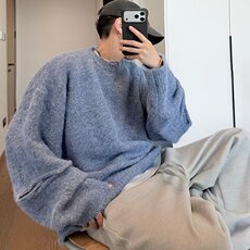 JY597-P48圆领毛衣针织衫男潮牌帅气秋冬季打底衫网图，男装T恤，星座1501-3