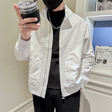 现货2025秋季社会小伙帅气男立领夹克拼接外套JK26P95控128，男装夹克，电商B276A