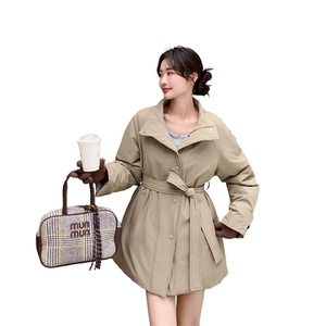 冬季新款  时尚简约风衣羽绒服女中长款A901P295K428图片