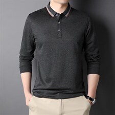 2023年春款男士上衣POLO长袖T恤P65,女装T恤,电商D223-1