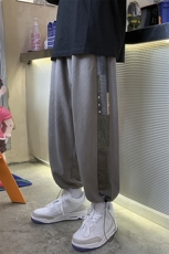 秋季休闲裤长裤炸街九分ins抽绳束脚灯芯绒裤子A125-BK910-P50，男装休闲裤，电商A071