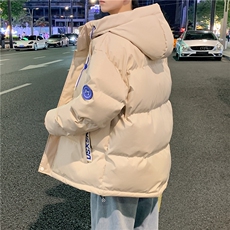 棉衣连帽棉袄外套韩版潮流宽松冬季面包棉服MY844310B-1-P65，男装棉衣，星座310B-1