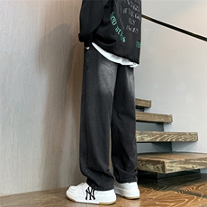 高品质，内包边！松紧腰直筒牛仔裤休闲长裤子A080-9299-P40控68，男装牛仔裤，电商A080