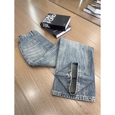 B221美式ins高街暗黑小众重工艺直筒牛仔裤LK24348-特P48控89.9，男装牛仔裤，电商B221