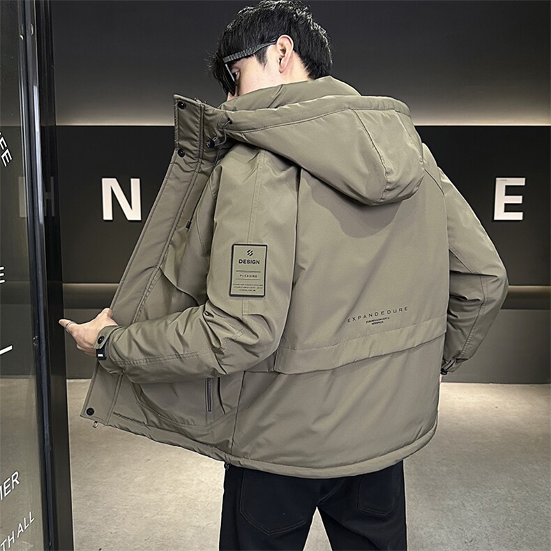 标男士冬装连帽工装加厚外套羽绒服521/915-P185,男装羽绒服,星座703-1