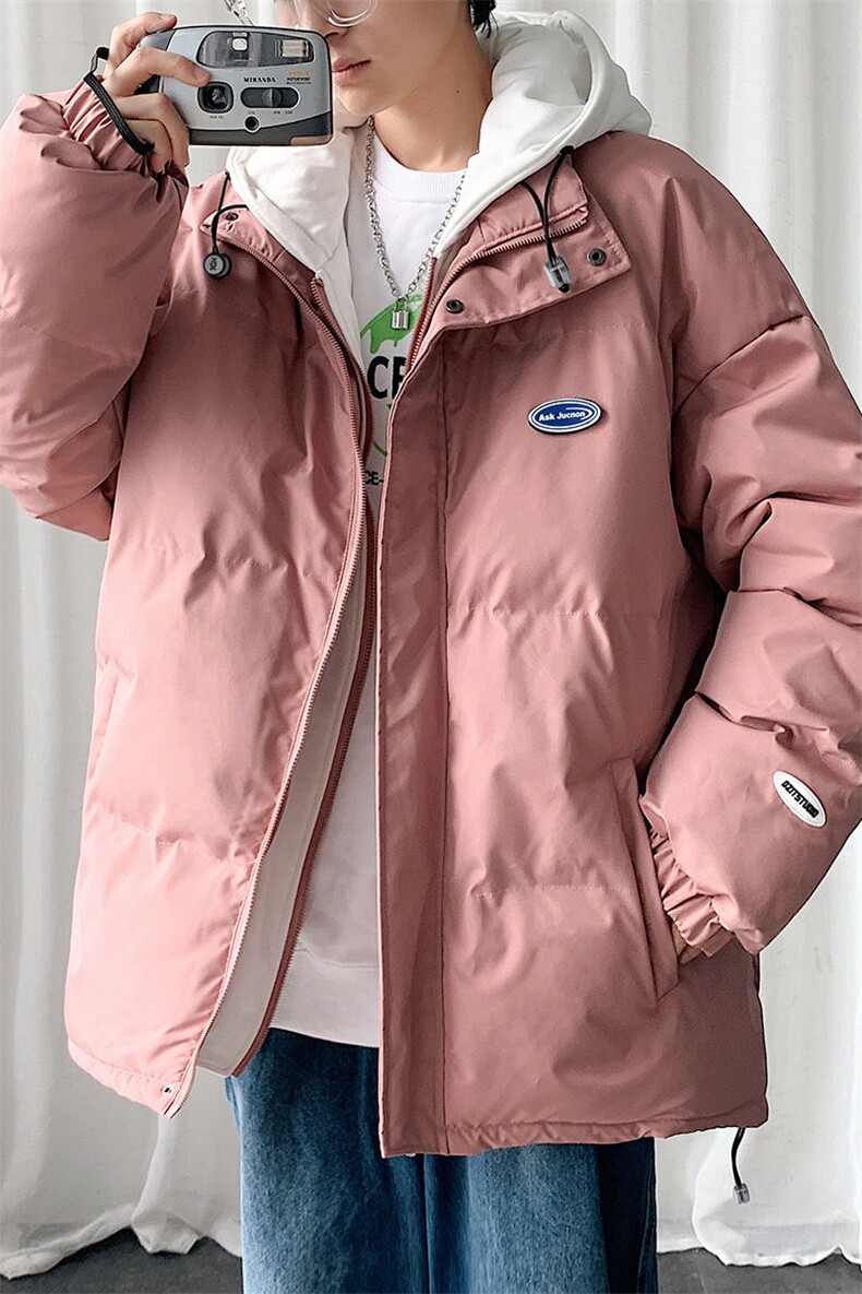 中性风连帽假两件棉服cityboy加厚棉衣男女同款MYM5555-P95,男装棉衣,星座717