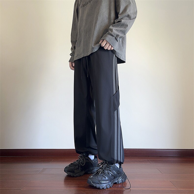KP850/P35休闲裤男美式个性大码宽松潮男百搭长裤子运动直筒裤,男装休闲裤,星座1204