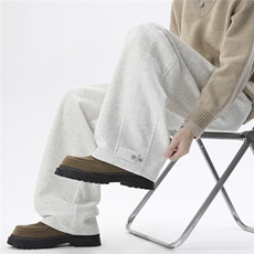 B336-DK677-P45加绒加厚运动裤卫裤直筒宽松裤子，男装休闲裤，电商B336