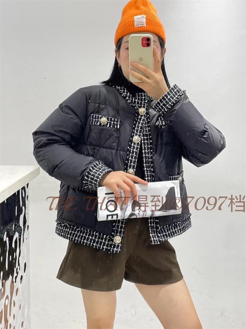 90绒小香风羽绒服，女装羽绒服，得到THETHAT