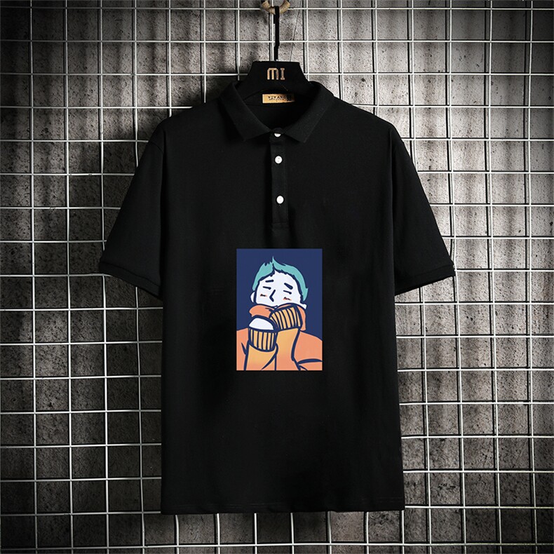 PL57042-P35翻领短袖polo衫男大码胖子半袖t恤男有领保罗衫,男装Polo衫,电商A040A