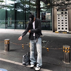 灰色道袍开衫毛衣牌慵懒风情侣外套宽松针织衫MY2369特P55，男装针织衫/毛衣，星座908-1