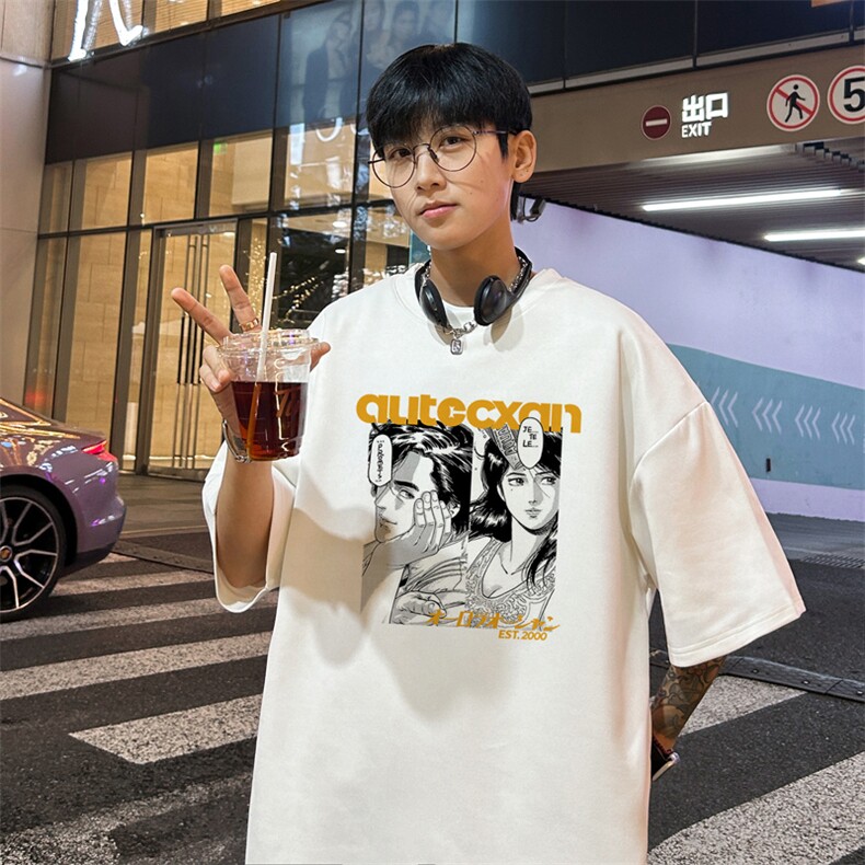 量大优供视频重磅麂皮绒短袖T恤男JPDX219-特P19,男装T恤,电商B367