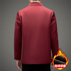 继续主推中老年风唐装棉服男中山装盘扣外套复古加绒棉衣，男装棉衣，钱塘723