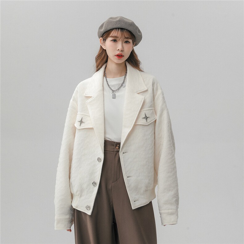 1中性风美式夹克女潮牌夹克男情侣休闲大码外套女JK8748P95控128，女装短外套，星座226-2