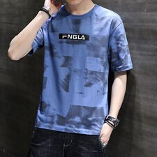 夏季新潮款韩版男士运动休闲体恤纯色薄款大码T恤短袖男T，男装T恤，电商A441