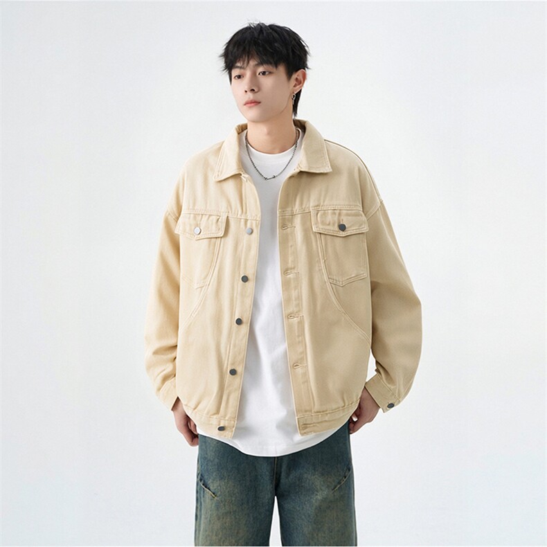 日系Cityboy复古单排扣夹克宽松落肩街头工装夹克HY02TP60控85,男装夹克,电商A102B