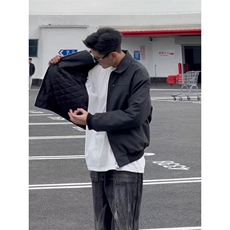 美式飞行员夹克棉服男款秋冬季cleanfit加厚皮衣外套防水夹棉棉衣，男装夹克，星座506A