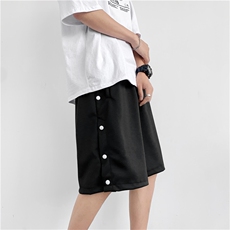 侧排扣短裤子男生外穿夏季薄款休闲工装五分运动篮球裤DK1080-P25，男装休闲裤，星座1008