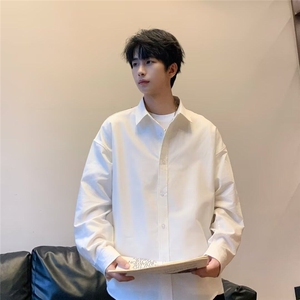 2025春季新款长袖翻领纯色男装衬衫 C3031图片