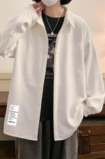 控58加厚加绒衬衫男大码长袖衬衣男外套HC79045-P38加绒款-P48，男装衬衫，电商A040