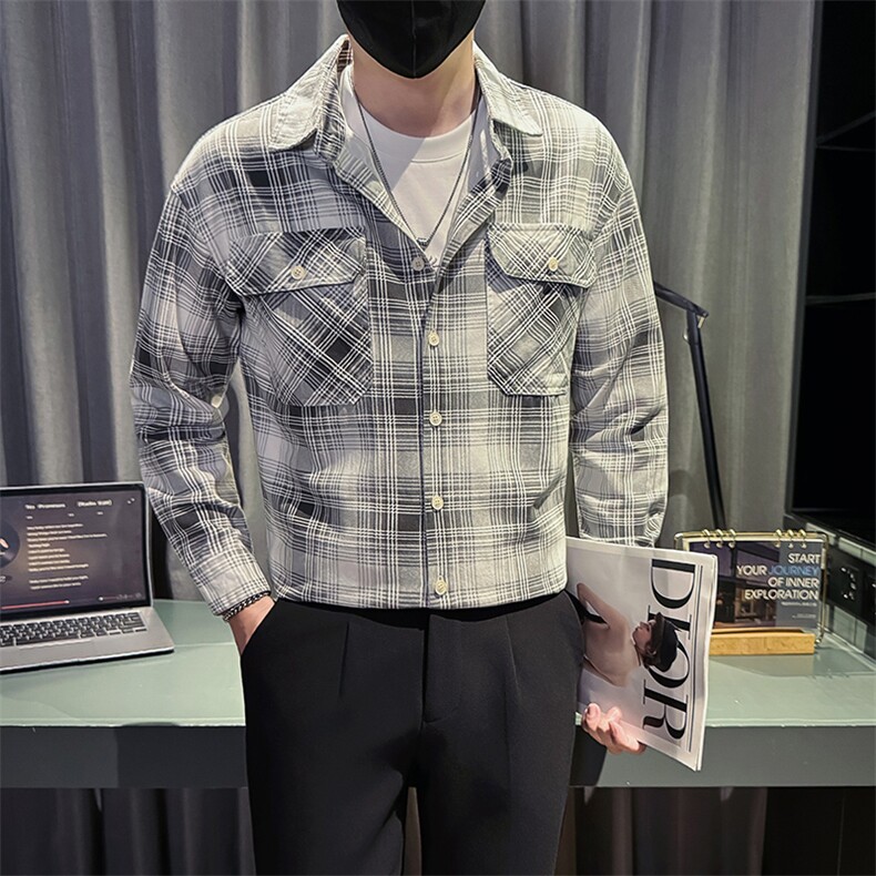 新款社会小伙秋冬男加厚寸衫型夹克男店主棉外套JK540-P68控98,男装夹克,星座301B-1