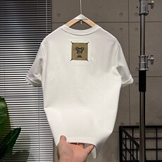 大码黑色印花短袖T恤女2025夏季宽松情侣装大版半袖圆领上衣男装，男装T恤，电商B212（原钱塘6029）
