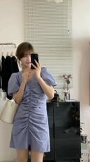 显瘦连衣裙仿，女装连衣裙，欧妮卡蒂蔓