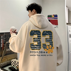 ！重磅大码M-4XL得物品质加厚连帽卫衣RH6231-特P35加绒42，男装卫衣，星座610B-1