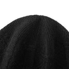 2025年秋季新款竹节花针织羊绒护耳帽时尚休闲通勤百搭，帽子，天宇悦翔羊绒